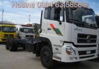 Xe tải Dongfeng 3 chân nhập khẩu động cơ C 260 lốp 12-20 thùng 10,1m